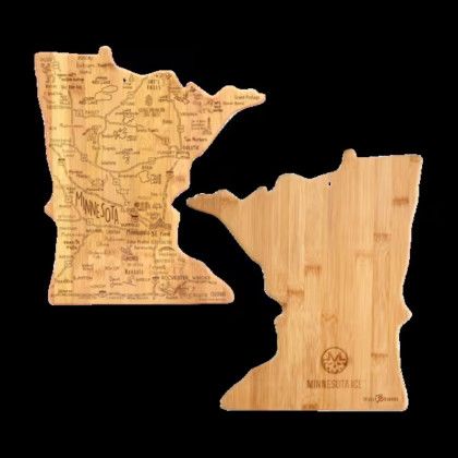 Custom U.S. Destination Bamboo Cutting and Serving Boards - Minnesota Custom U.S. Destination Bamboo Cutting and Serving Boards - Minnesota