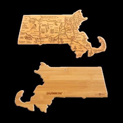 Custom U.S. Destination Bamboo Cutting and Serving Boards - Massachusetts Custom U.S. Destination Bamboo Cutting and Serving Boards - Massachusetts