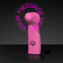 Custom Pre-Programmed Pink Mini Fans with Pink LEDs - In Use Custom Pre-Programmed Pink Mini Fans with Pink LEDs - In Use