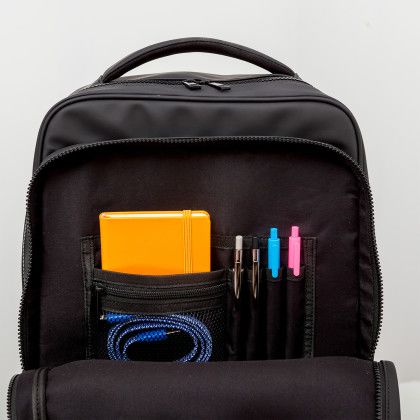 Custom Call Of The Wild Roam 17" Laptop Backpack - Black In Use