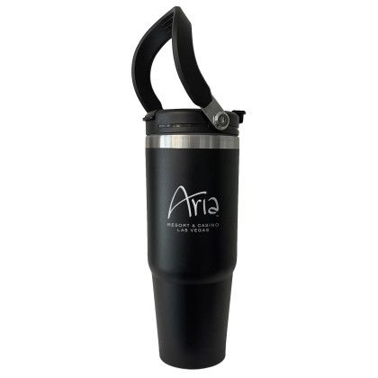 Custom The Thirty Flip Handle Vacuum Tumbler - Black Custom The Thirty Flip Handle Vacuum Tumbler - Black