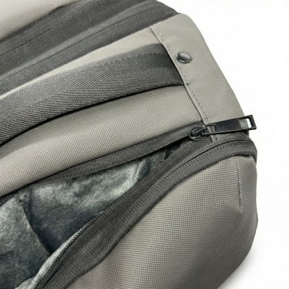 Custom Link 17" Laptop Backpack - Gray Close View Custom Link 17" Laptop Backpack - Gray Close View