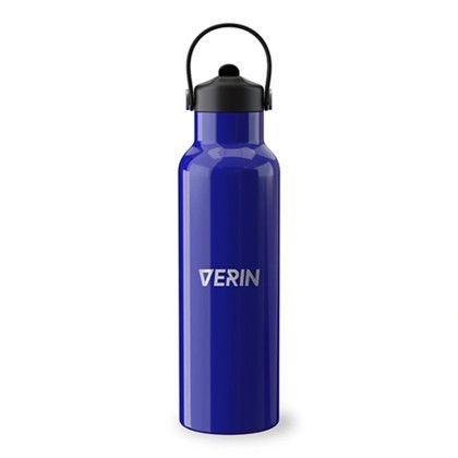 Custom All in 21 oz Recycled Stainless Steel Bottle - Dark Blue Custom All in 21 oz Recycled Stainless Steel Bottle - Dark Blue