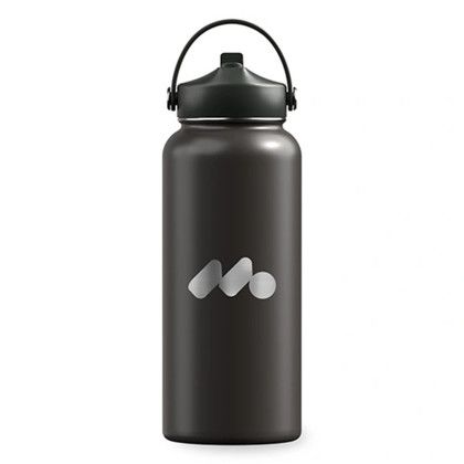 Custom Winner's Circle 32 oz Recycled Stainless Bottle With Cap Kit - Black Custom Winner's Circle 32 oz Recycled Stainless Bottle With Cap Kit - Black
