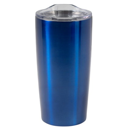 Custom Perfect Temp 20 oz. Stainless Steel Vacuum Tumbler - Blue Custom Perfect Temp 20 oz. Stainless Steel Vacuum Tumbler - Blue