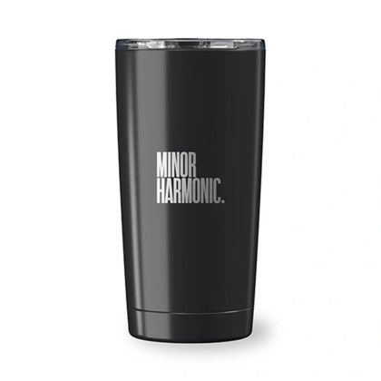 Custom Go Time 18 oz Recycled Stainless Steel Tumbler - Black Custom Go Time 18 oz Recycled Stainless Steel Tumbler - Black