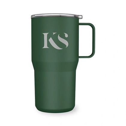 Custom Fresh Start 22 oz Recycled Stainless Steel Tumbler - Green Custom Fresh Start 22 oz Recycled Stainless Steel Tumbler - Green
