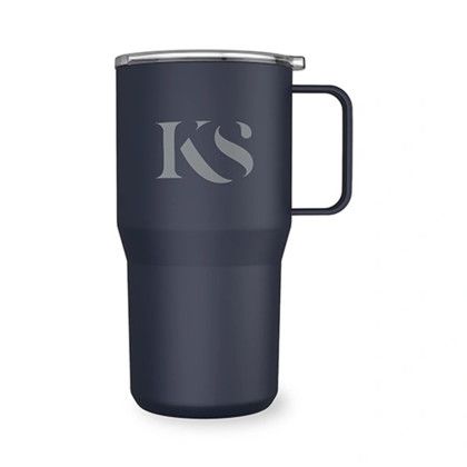 Custom Fresh Start 22 oz Recycled Stainless Steel Tumbler - Navy Blue Custom Fresh Start 22 oz Recycled Stainless Steel Tumbler - Navy Blue