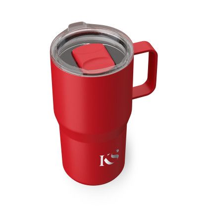 Custom Fresh Start 22 oz Recycled Stainless Steel Tumbler - Red Cap View Custom Fresh Start 22 oz Recycled Stainless Steel Tumbler - Red Cap View