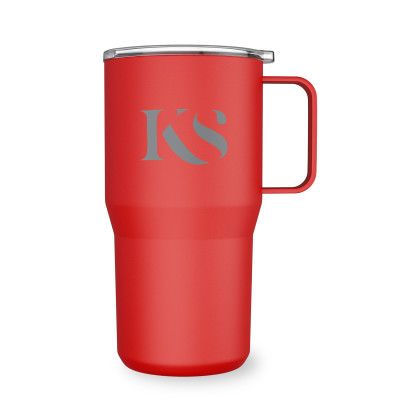 Custom Fresh Start 22 oz Recycled Stainless Steel Tumbler - Red Custom Fresh Start 22 oz Recycled Stainless Steel Tumbler - Red