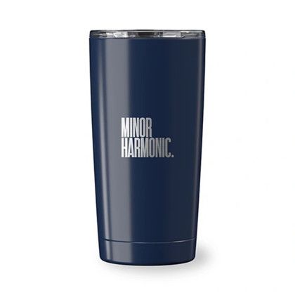 Custom Go Time 18 oz Recycled Stainless Steel Tumbler - Navy Blue Custom Go Time 18 oz Recycled Stainless Steel Tumbler - Navy Blue
