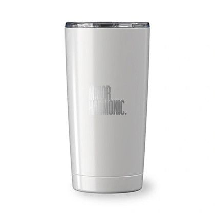 Custom Go Time 18 oz Recycled Stainless Steel Tumbler - White Custom Go Time 18 oz Recycled Stainless Steel Tumbler - White