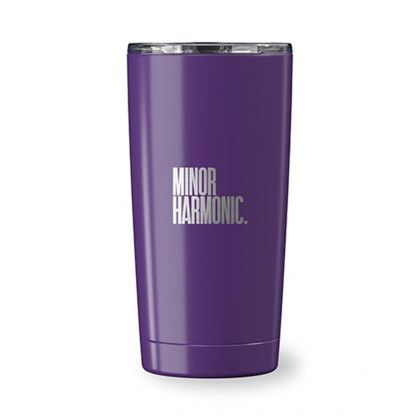 Custom Go Time 18 oz Recycled Stainless Steel Tumbler - Purple Custom Go Time 18 oz Recycled Stainless Steel Tumbler - Purple