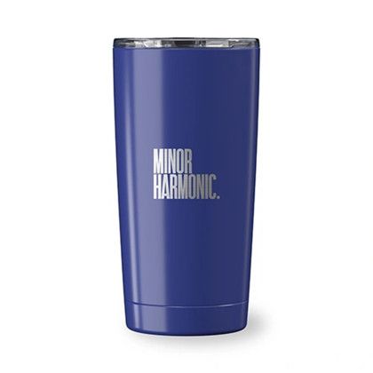 Custom Go Time 18 oz Recycled Stainless Steel Tumbler - Dark Blue Custom Go Time 18 oz Recycled Stainless Steel Tumbler - Dark Blue