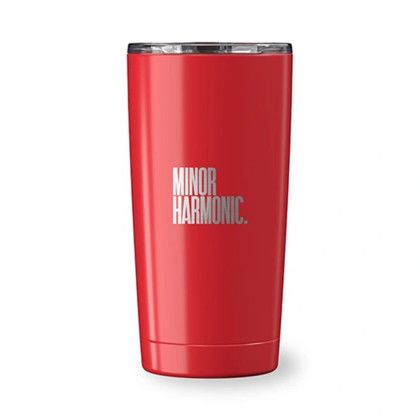 Custom Go Time 18 oz Recycled Stainless Steel Tumbler - Red Custom Go Time 18 oz Recycled Stainless Steel Tumbler - Red