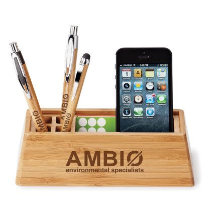 Custom Bamboo Desktop Organizer