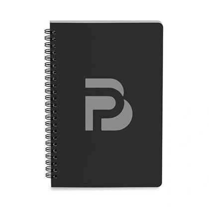 Custom Stone Paper Soft Cover Spiral Journal - Black Custom Stone Paper Soft Cover Spiral Journal - Black