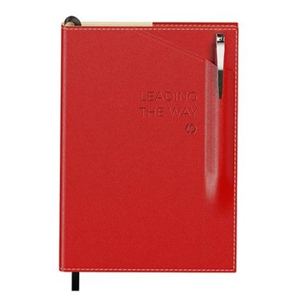 Custom Bradford A5 Refillable Journal Pen Combo - Red Custom Bradford A5 Refillable Journal Pen Combo - Red