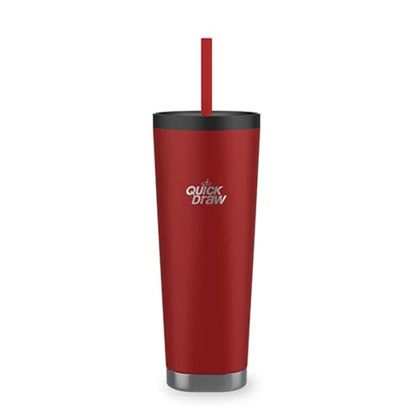 Custom Quick Draw 18 oz Stainless Steel Tumbler - Red Custom Quick Draw 18 oz Stainless Steel Tumbler - Red