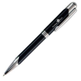 Custom Metal Ballpoint Executive Pen - Black Custom Metal Ballpoint Executive Pen - Black