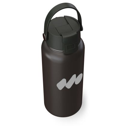 Custom Winner's Circle 32 oz Recycled Stainless Bottle With Cap Kit - Black Cap View Custom Winner's Circle 32 oz Recycled Stainless Bottle With Cap Kit - Black Cap View