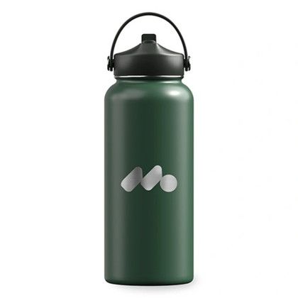 Custom Winner's Circle 32 oz Recycled Stainless Bottle With Cap Kit - Green Custom Winner's Circle 32 oz Recycled Stainless Bottle With Cap Kit - Green