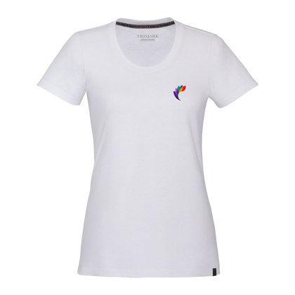 White Women's SOMOTO Recycled Eco Short Sleeve Tee