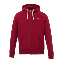 Custom Men's Riverside Roots73 Full Zip Fleece Hoodie - Cranberry Custom Men's Riverside Roots73 Full Zip Fleece Hoodie - Cranberry