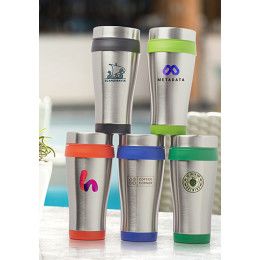 Custom Imprinted Insulated 16 oz Stainless Steel Travel Mug - All colors Custom Imprinted Insulated 16 oz Stainless Steel Travel Mug - All colors