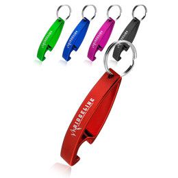 Custom Aluminum Bottle Opener Keychains - All Colors Custom Aluminum Bottle Opener Keychains - All Colors