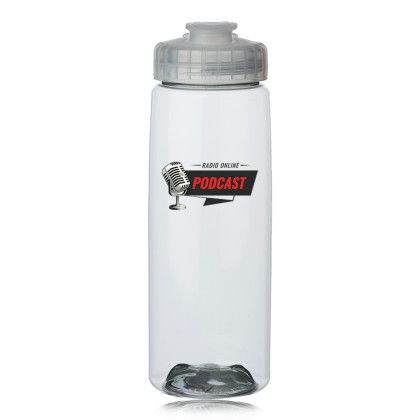 Custom 28 oz. Sports Bottles with Straw - Clear Custom 28 oz. Sports Bottles with Straw - Clear