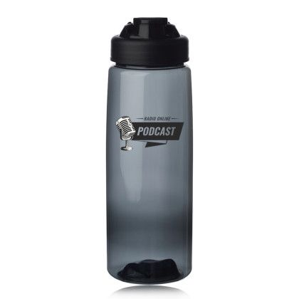 Custom 28 oz. Sports Bottles with Straw - Smoke Custom 28 oz. Sports Bottles with Straw - Smoke
