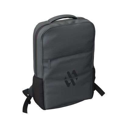 Custom Flux 17" Laptop Backpack - Black Side View Custom Flux 17" Laptop Backpack - Black Side View