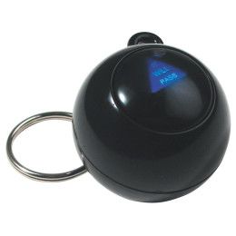Custom Executive Decision Maker Keychain - Black Back View Custom Executive Decision Maker Keychain - Black Back View