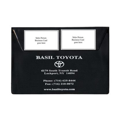 Custom Document Case with Two Pockets on the Flap - Black Custom Document Case with Two Pockets on the Flap - Black