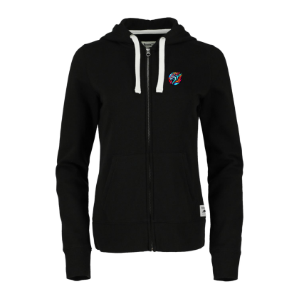 Women's Paddlecreek Full Zip Hoodie with Hidden Pocket - Black - Front Women's Paddlecreek Full Zip Hoodie with Hidden Pocket - Black - Front