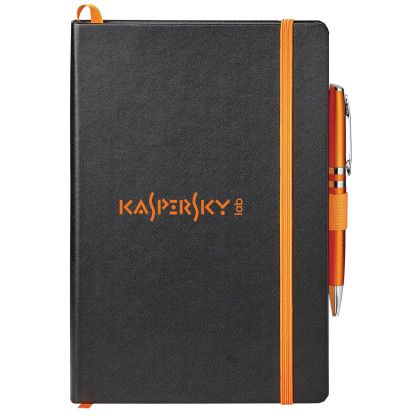 Custom Neoskin Hard Cover Journal Combo 6 x 8.375 - Orange