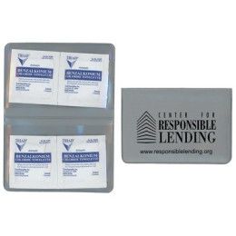 Custom Hand Sanitizer BZK Towelette Kit - Silver Custom Hand Sanitizer BZK Towelette Kit - Silver