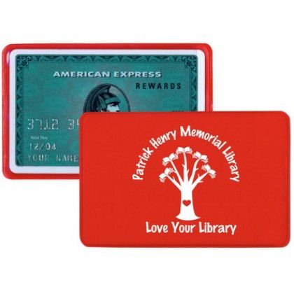 Custom Credit Card Sized Sleeve - Red Custom Credit Card Sized Sleeve - Red