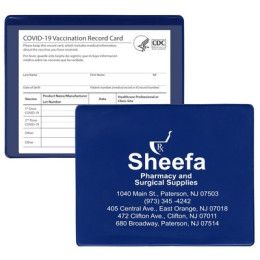 Custom COVID-19 Vaccination Card Holder - Royal Blue