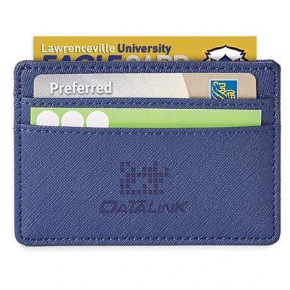 Custom Toscano Genuine Leather RFID - Blue In Use 