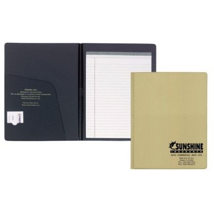 Custom Deluxe Senior Size Padfolio - Bone Beige Custom Deluxe Senior Size Padfolio - Bone Beige