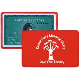 Custom Credit Card Sized Sleeve - Red Custom Credit Card Sized Sleeve - Red