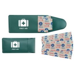 Custom Pocket Band-Aid Holder - 5 bandages - Green 