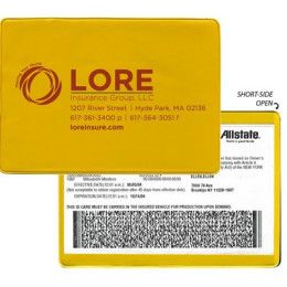 Custom Insurance Card Holder - Yallow