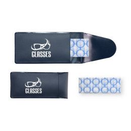 Custom Pocket Eyeglass Cleaner - Navy Blue Custom Pocket Eyeglass Cleaner - Navy Blue