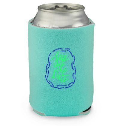 Custom Can Coolers - 4mm Collapsible Beer Can Coolers - Robbins Egg Blue