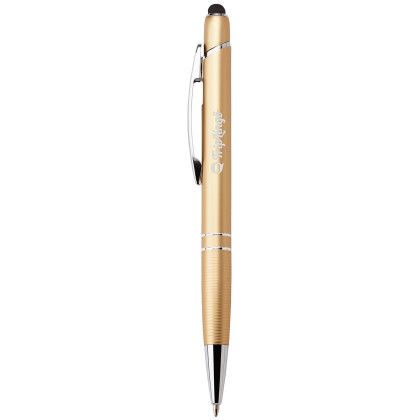 Custom Glacio Ballpoint Pen & Stylus - Gold Custom Glacio Ballpoint Pen & Stylus - Gold