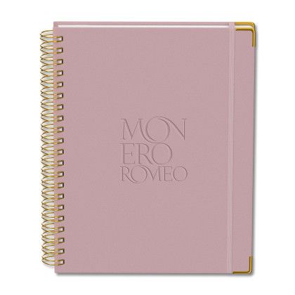 Custom Luna A4 Hard Cover Spiral Journal - Rose Water Custom Luna A4 Hard Cover Spiral Journal - Rose Water