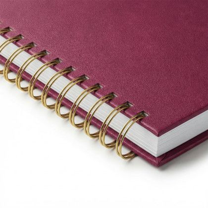 Custom Luna A4 Hard Cover Spiral Journal - Berry Blossom Spiral View Custom Luna A4 Hard Cover Spiral Journal - Berry Blossom Spiral View